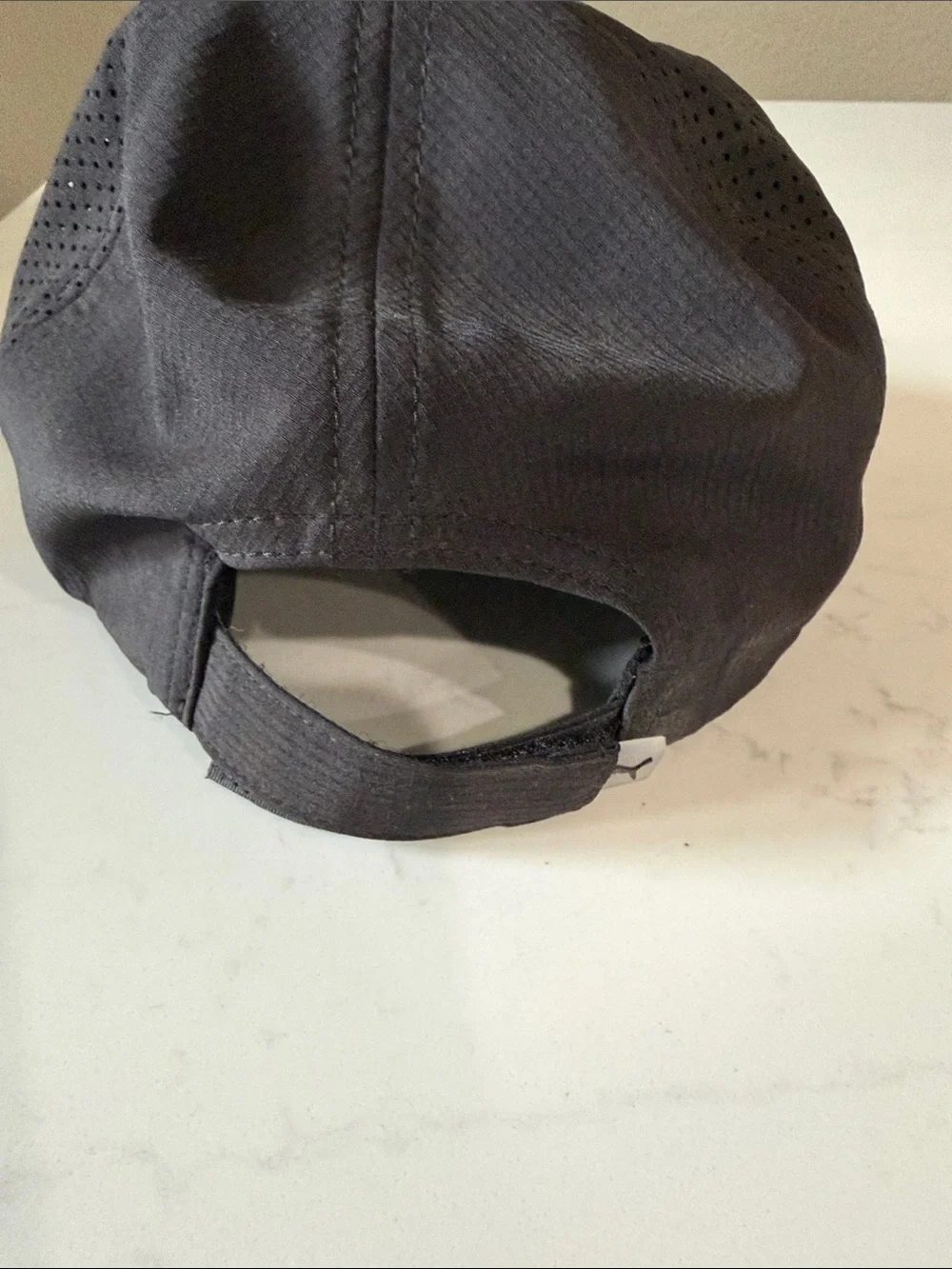 Puma Black Cap with White Puma Logo